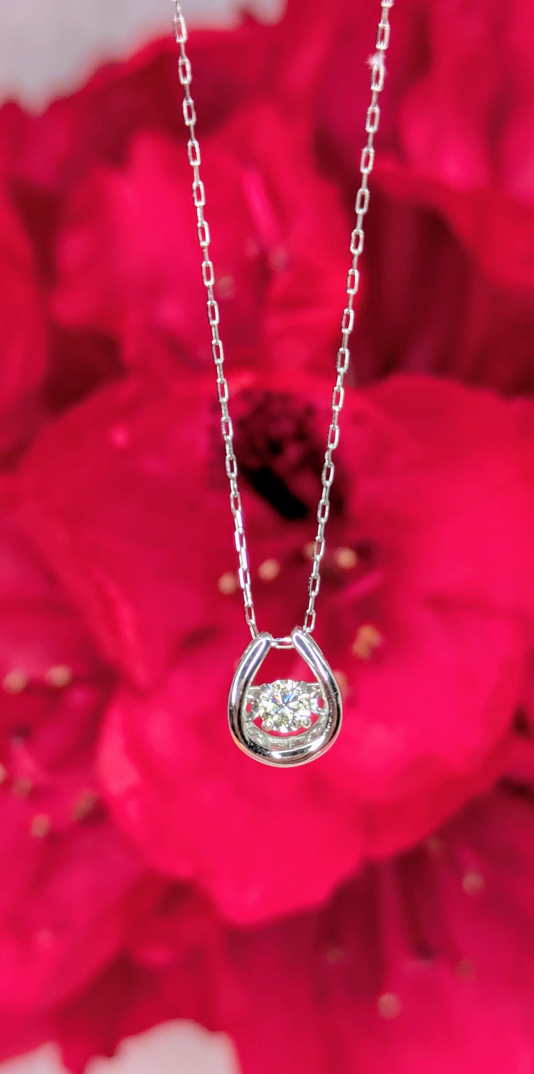 Dancing Diamond Necklace