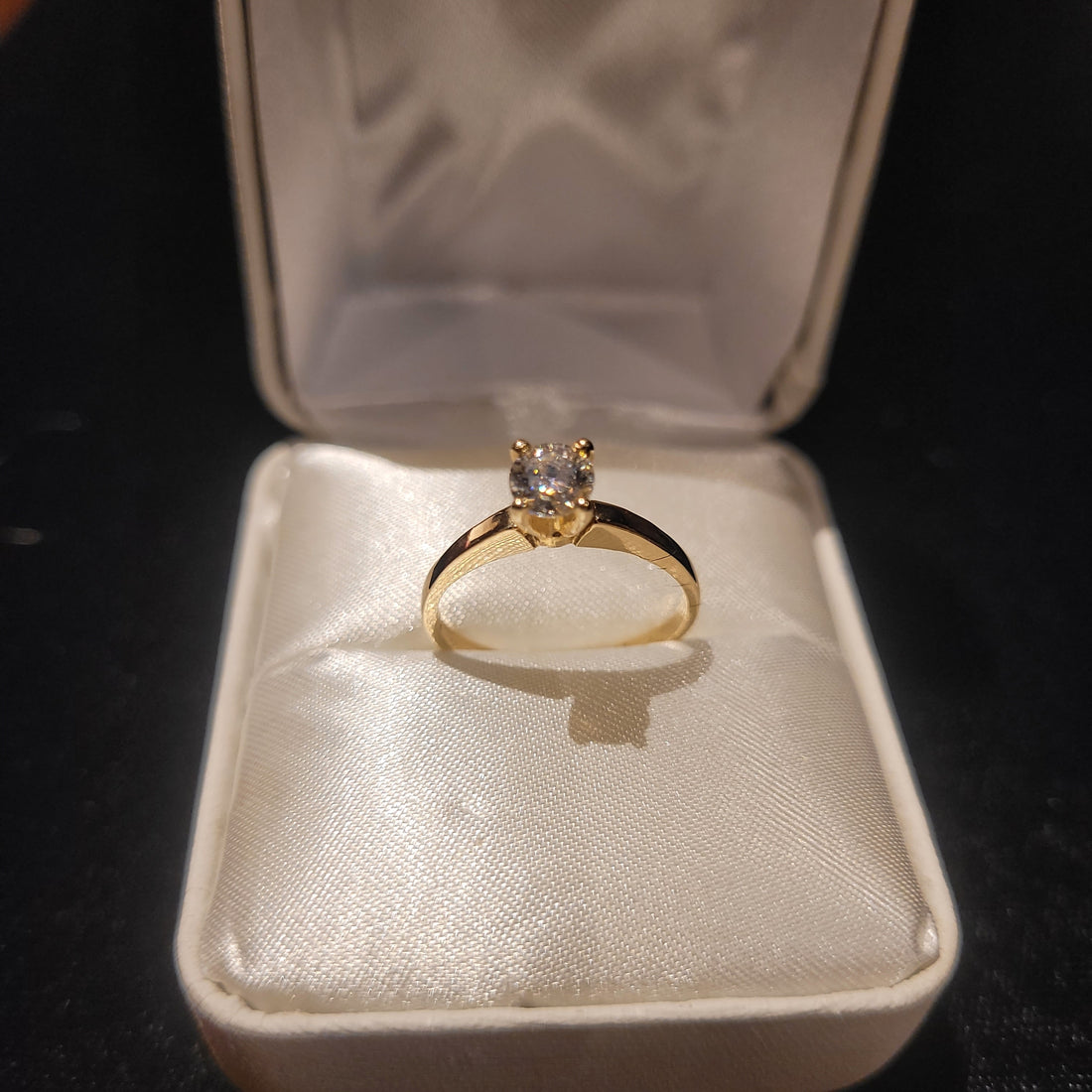 Moissanite Engagement Ring