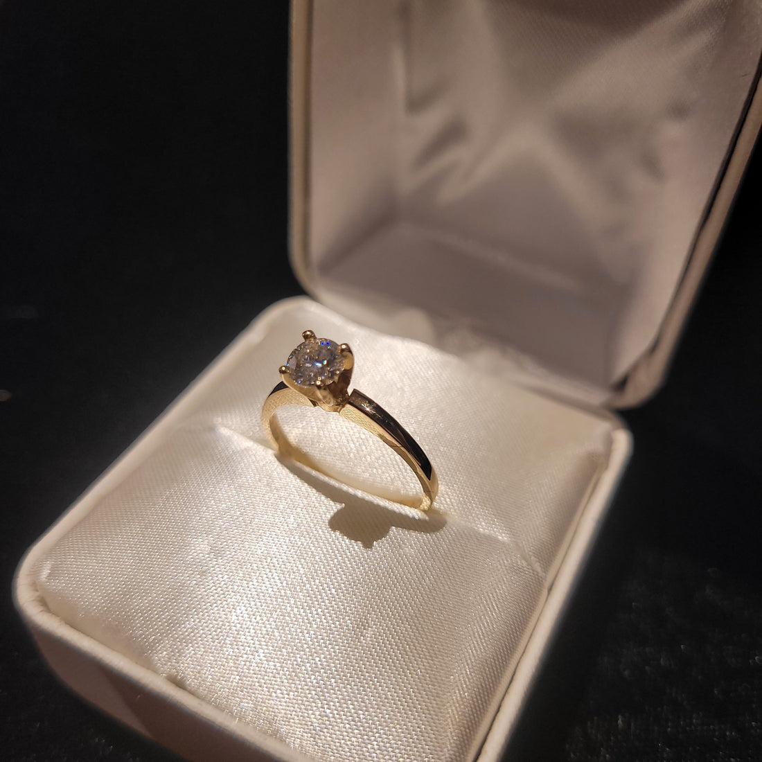 Moissanite Engagement Ring