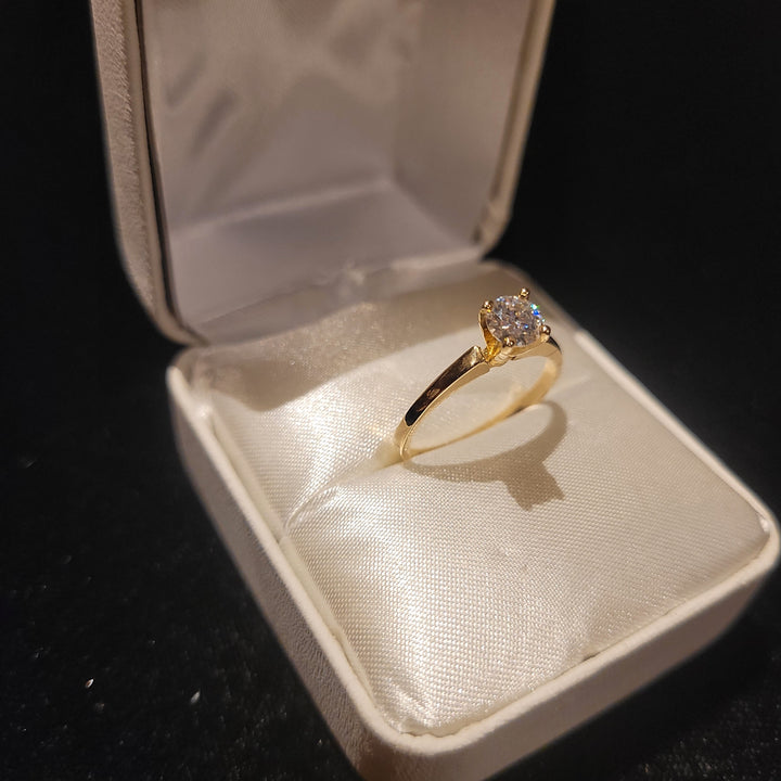 Moissanite Engagement Ring