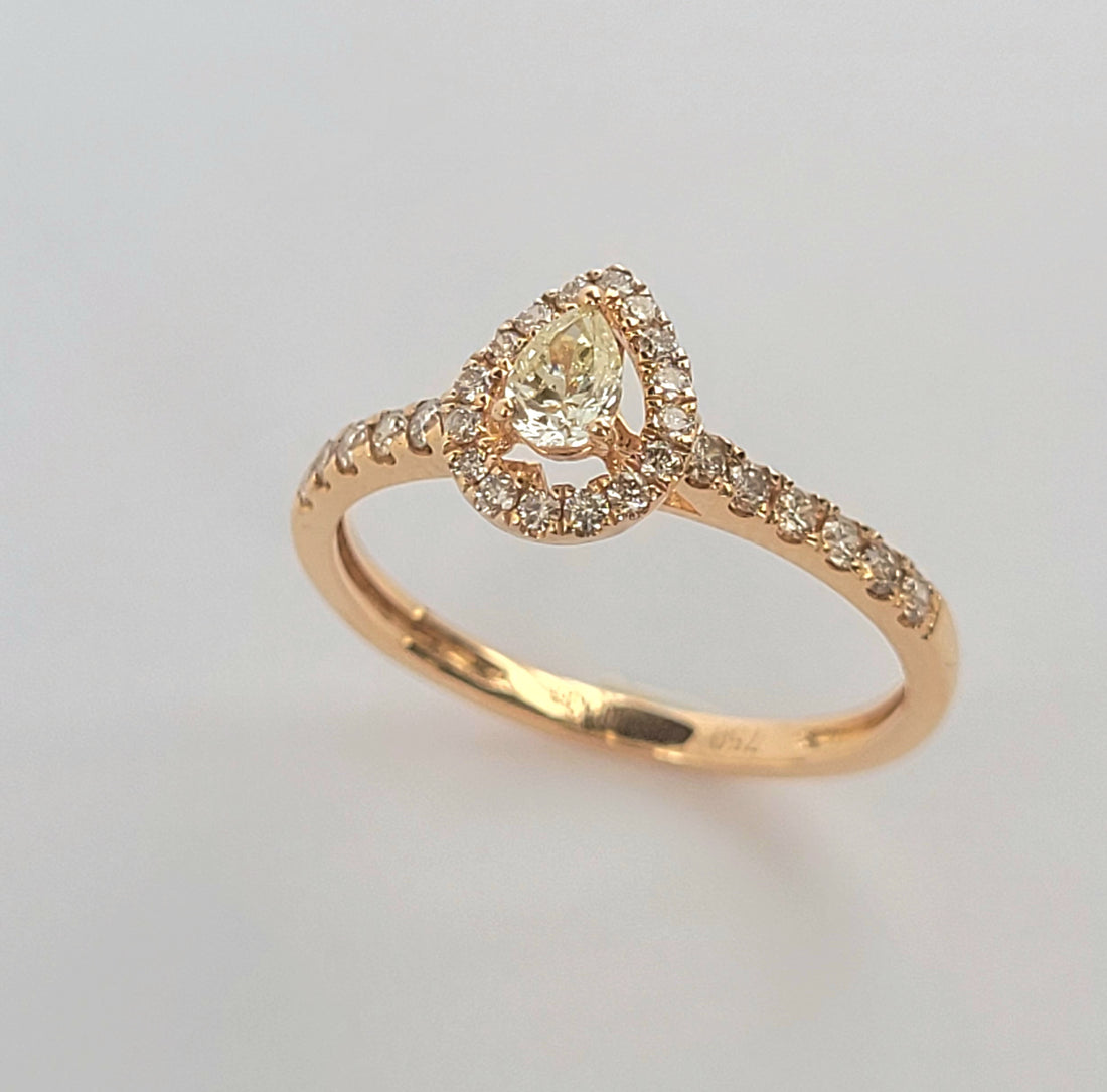 Pear Diamond Ring