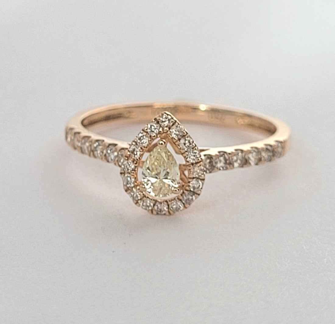 Pear Diamond Ring