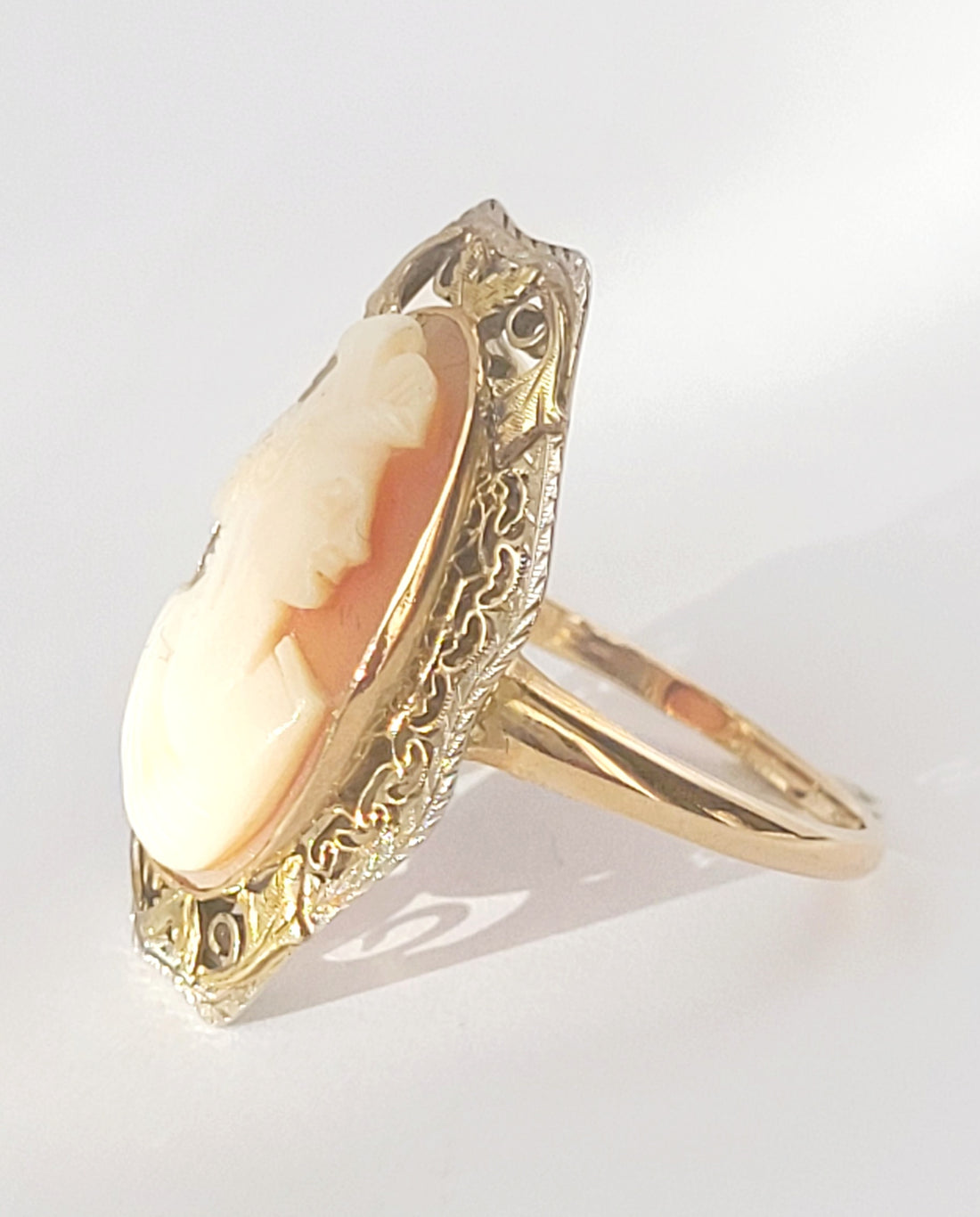 10K Gold Cameo Ring 1920