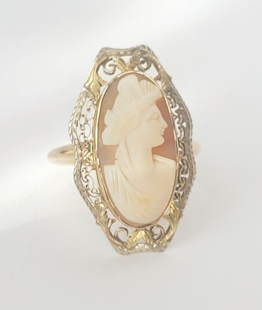 10K Gold Cameo Ring 1920