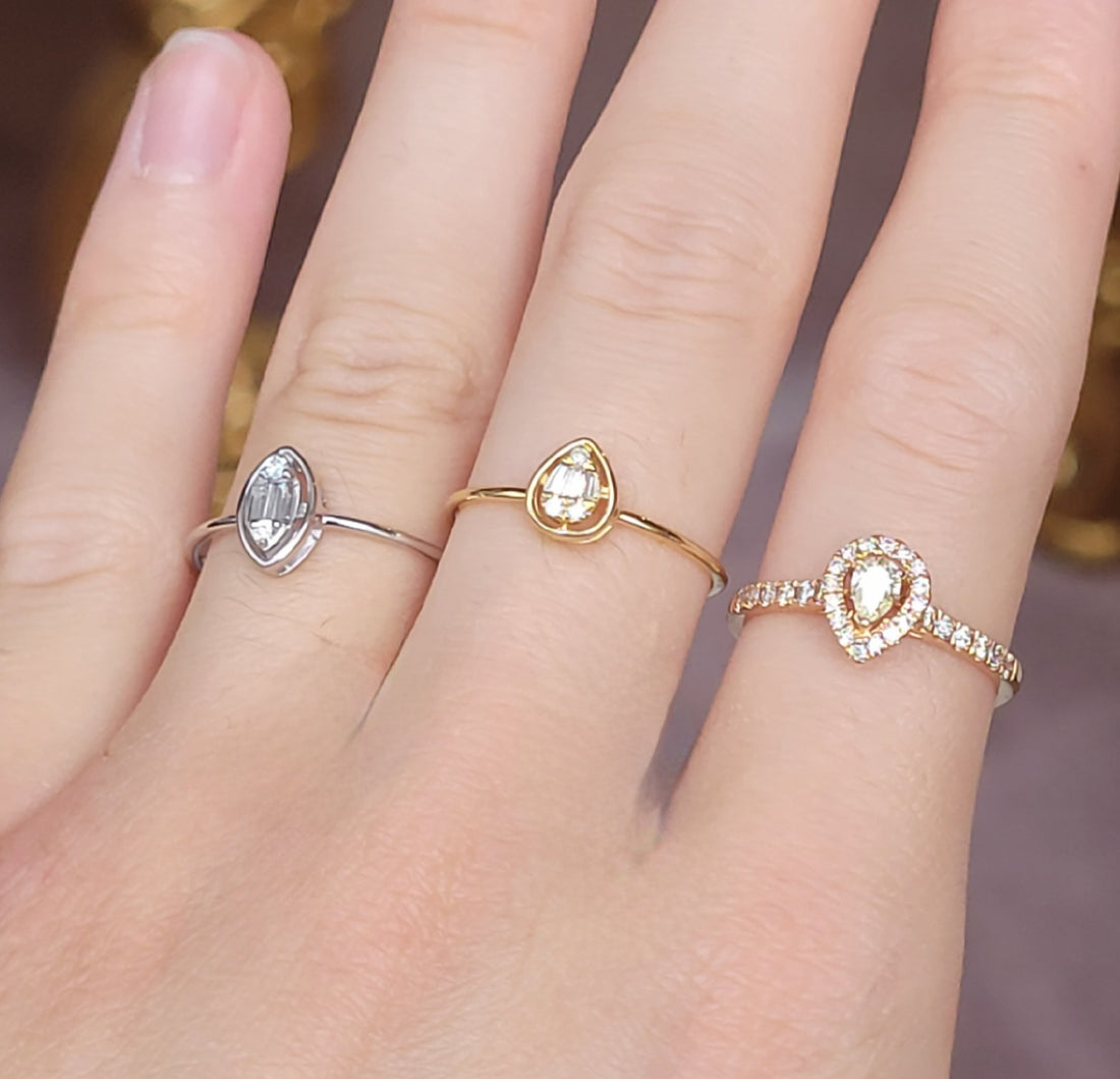 Pear Diamond Ring