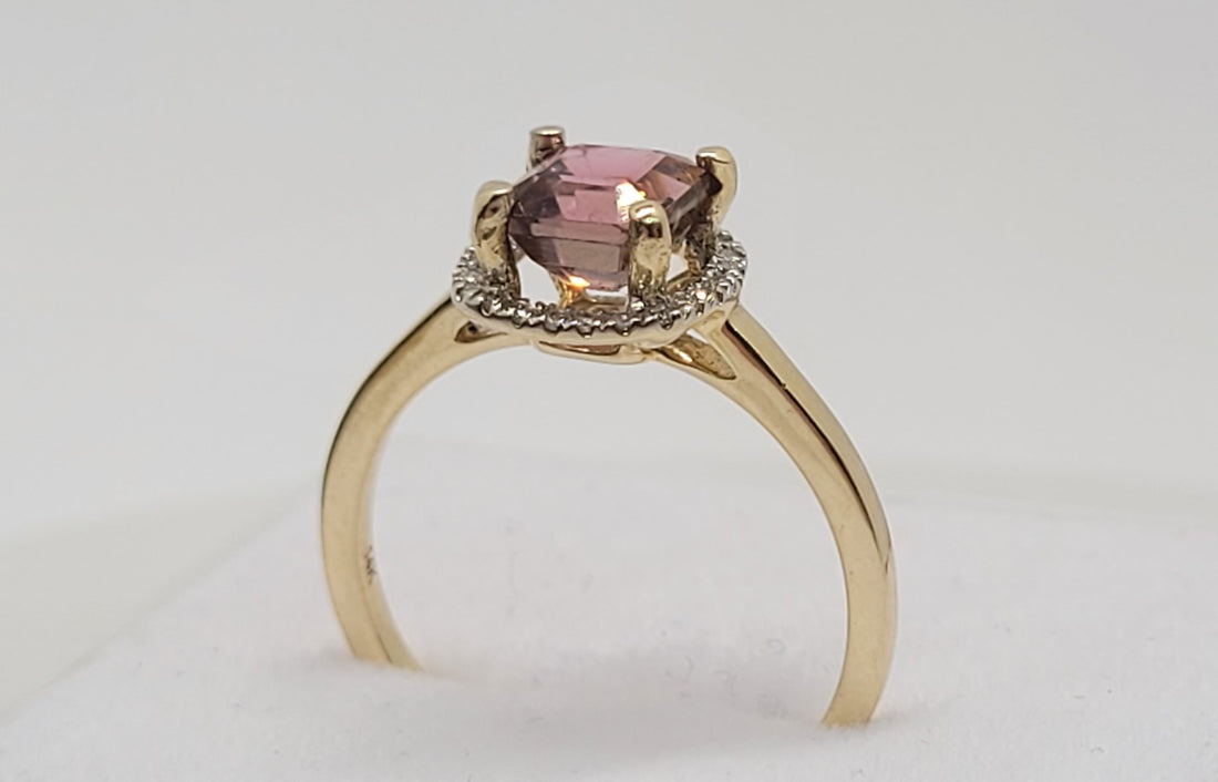 "Forever Young"  1.1 ct Flawless Magenta Tourmaline 14K YGold