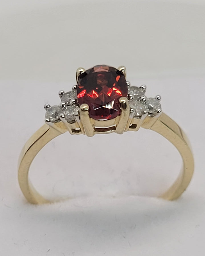 Dragon Strength 1ct Garnet 10K Yellow Gold