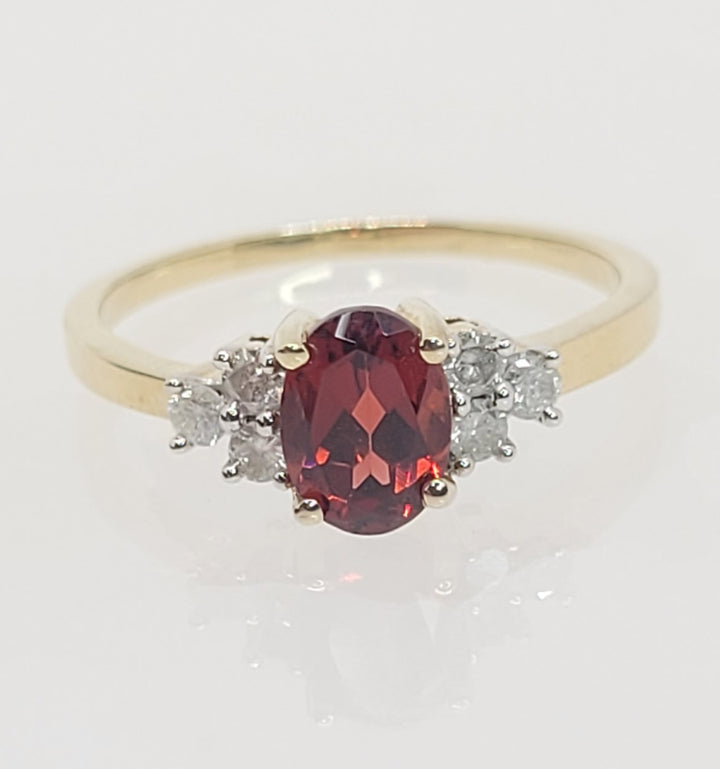 Dragon Strength 1ct Garnet 10K Yellow Gold