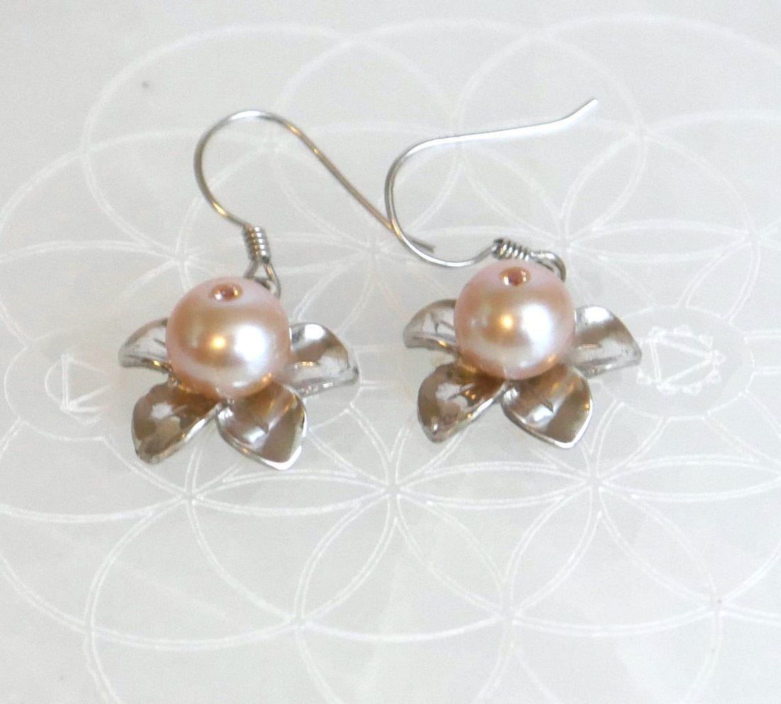 Pink Pearls, Stirling Silver 925