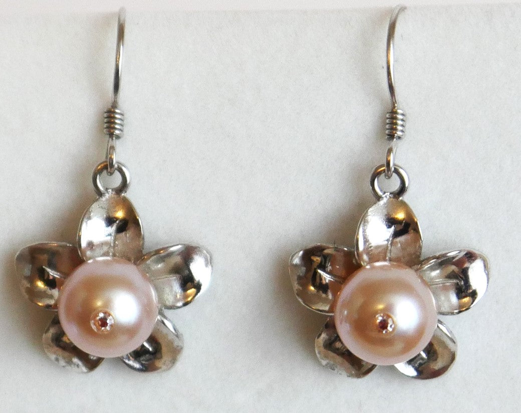 Pink Pearls, Stirling Silver 925