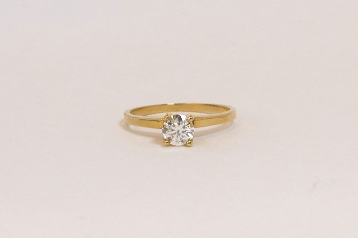 Moissanite Engagement Ring