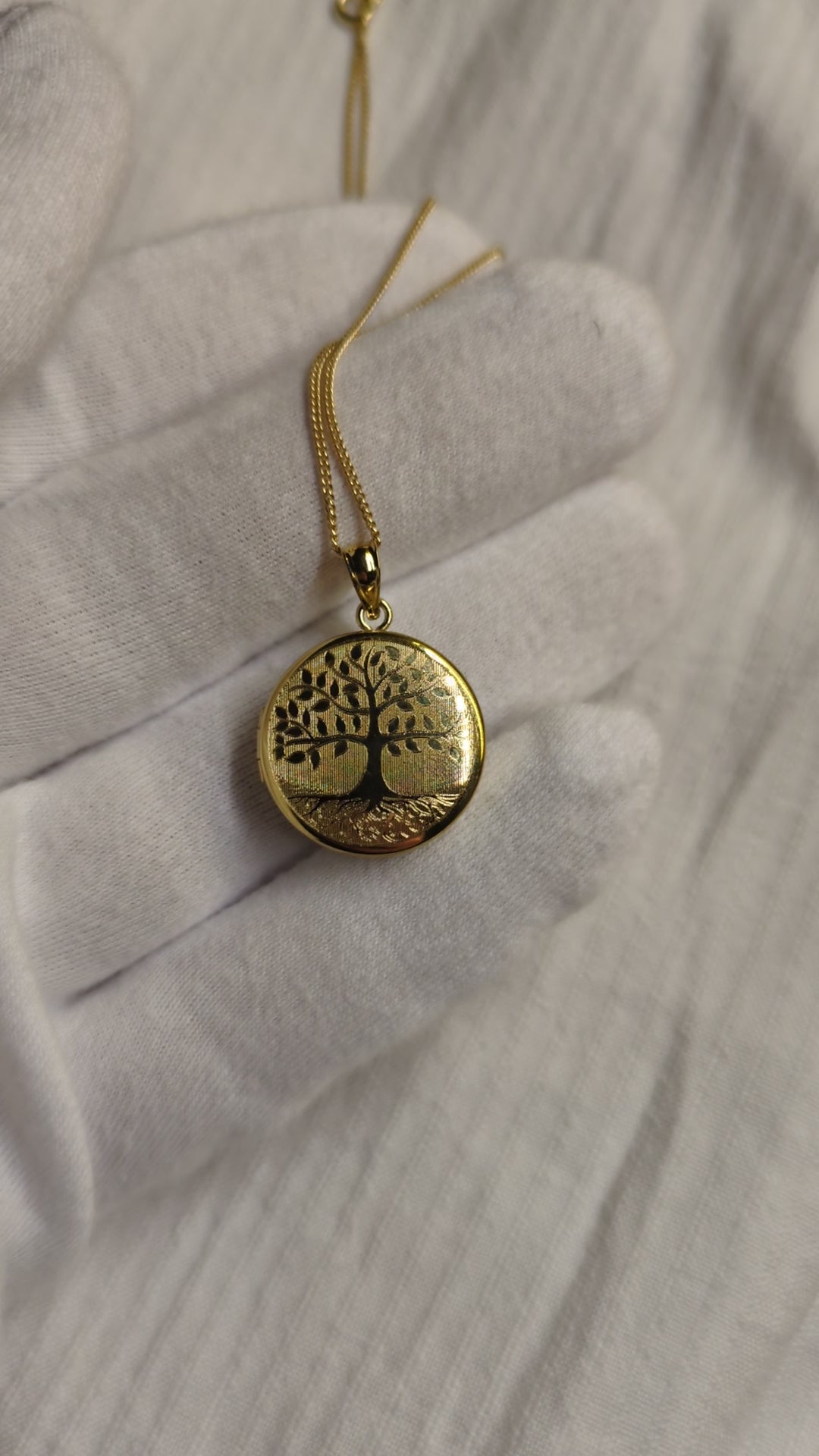 Tree of life Gold Plated sterling silver