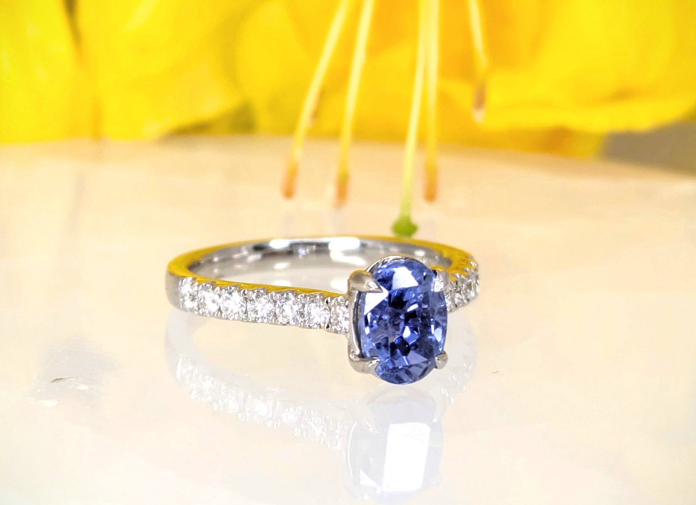 Periwinkle Blue Ceylon Sapphire