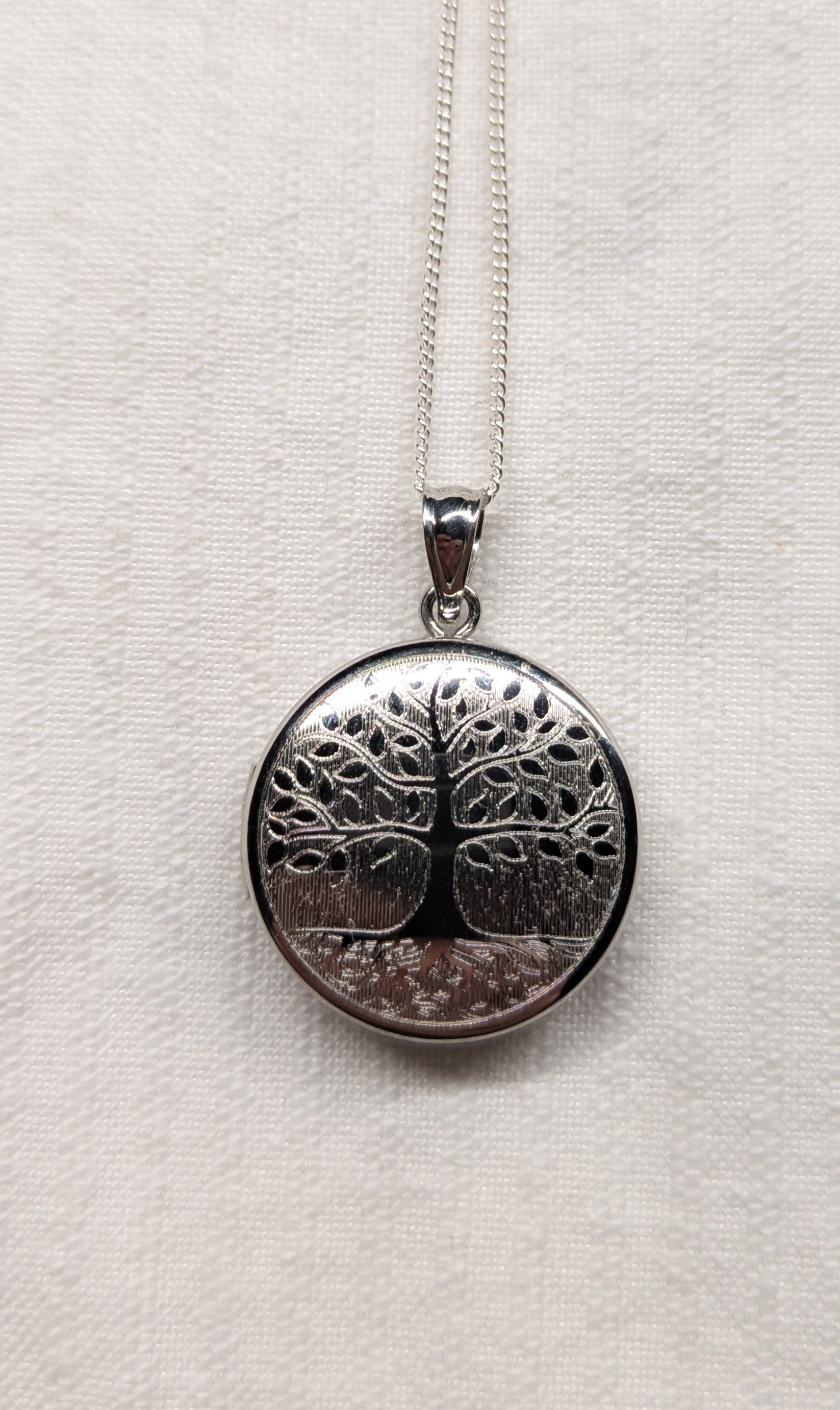 Tree of life locket  sterling silver